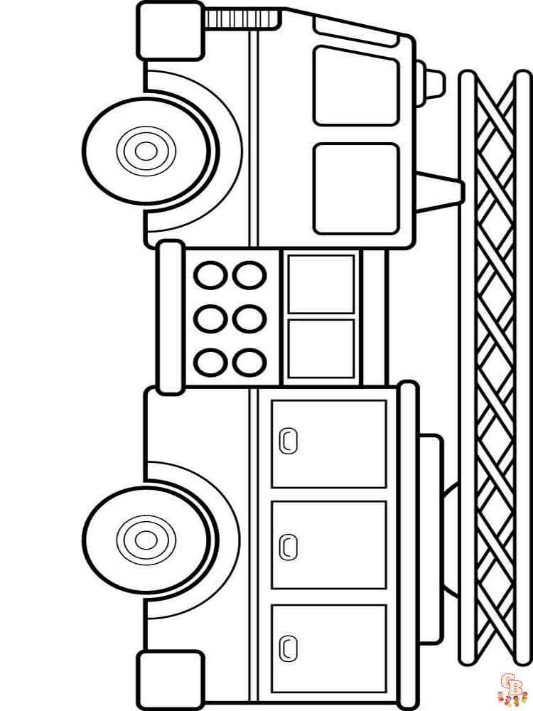 Fire Truck Coloring Pages 38