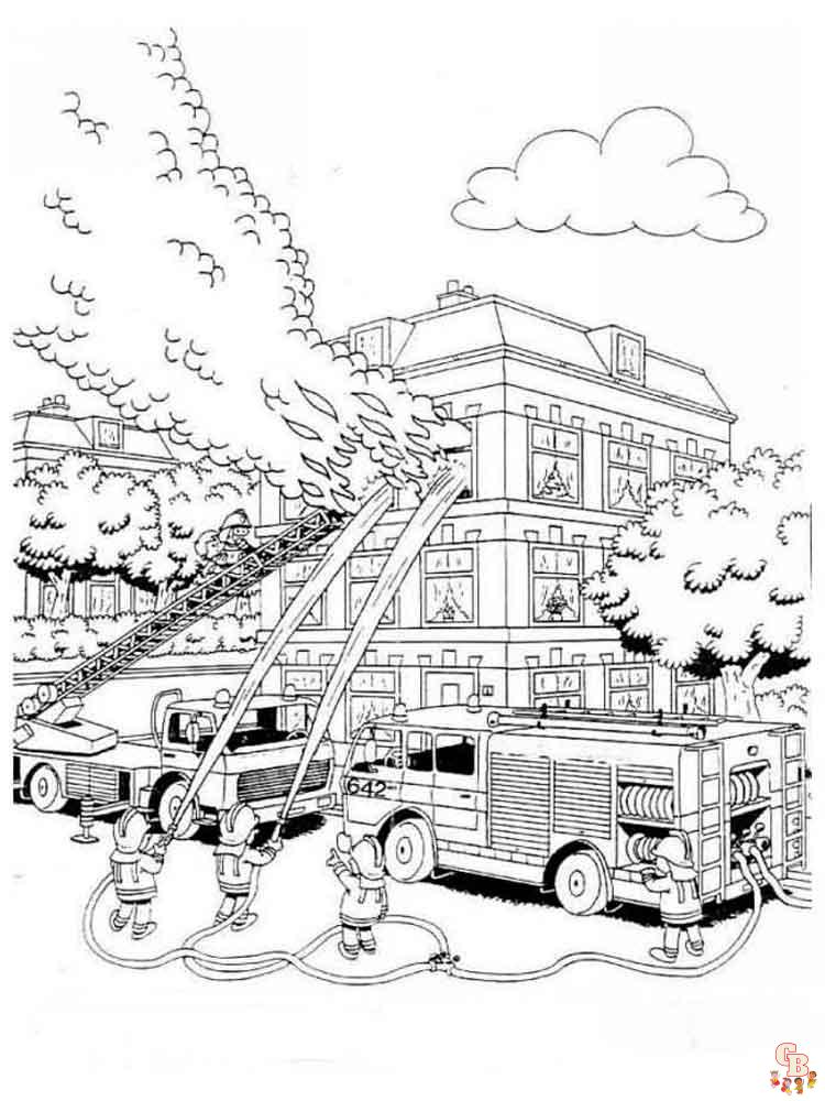 Fire Truck Coloring Pages 5