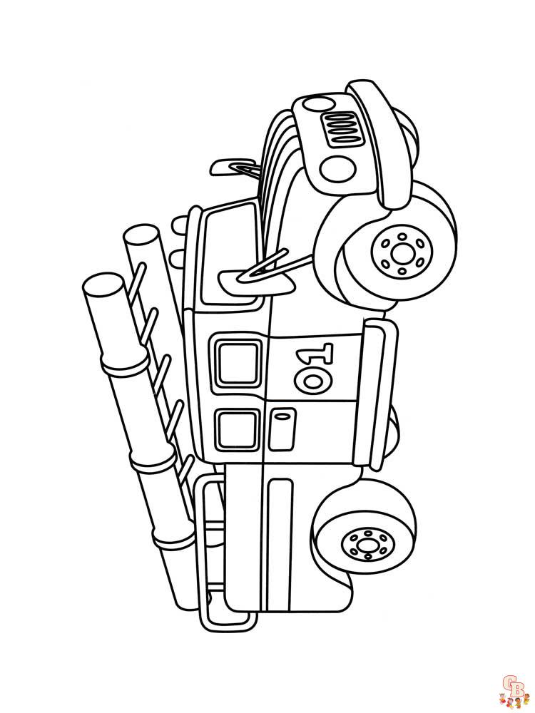 Fire Truck Coloring Pages 6