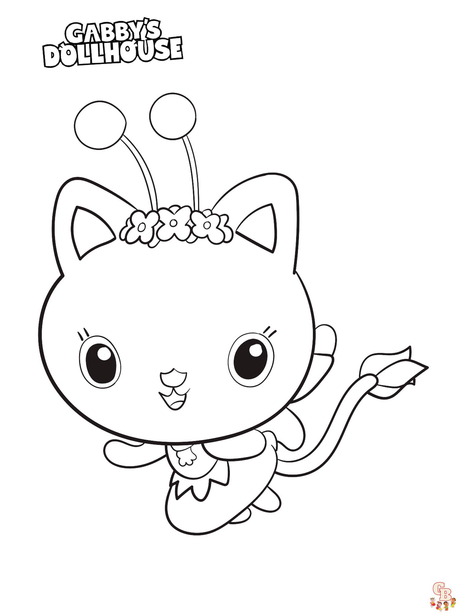 Gabby Dollhouse Coloring Pages 11