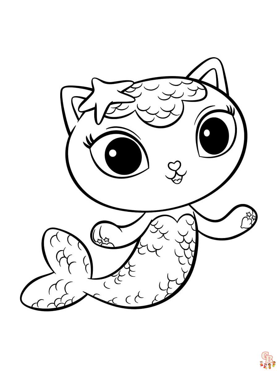 Gabby Dollhouse Coloring Pages 20