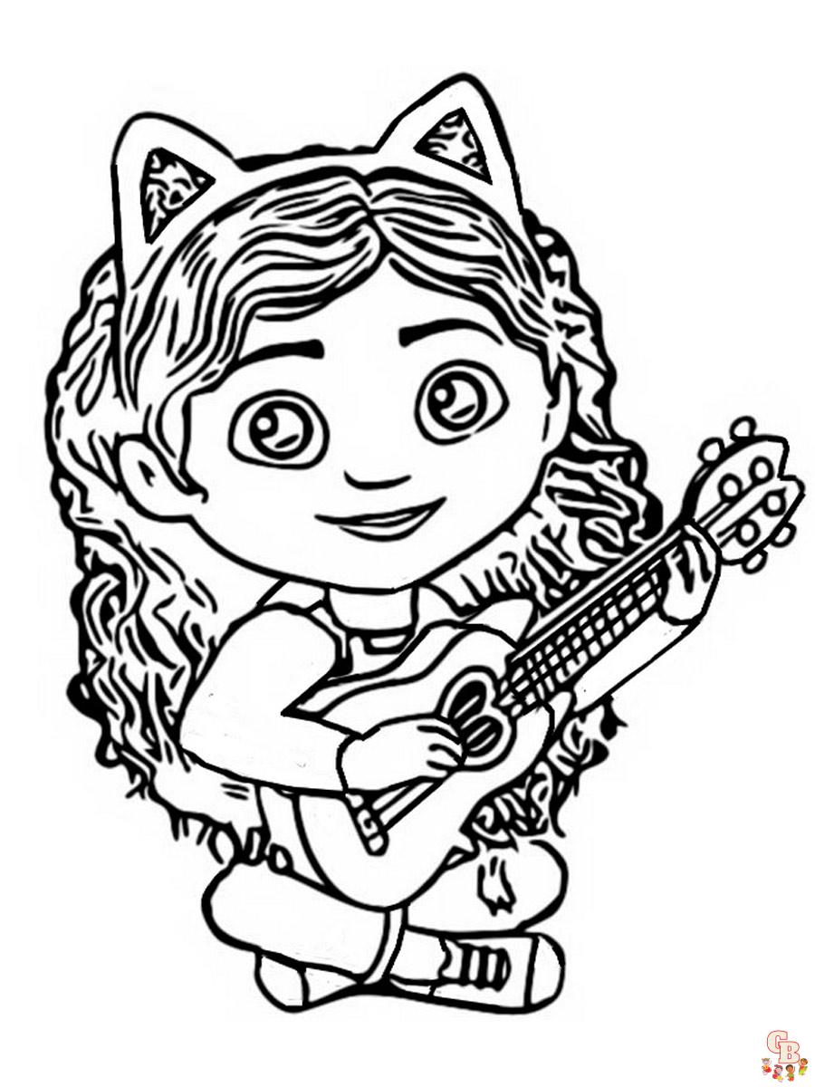 Gabby Dollhouse Coloring Pages 22