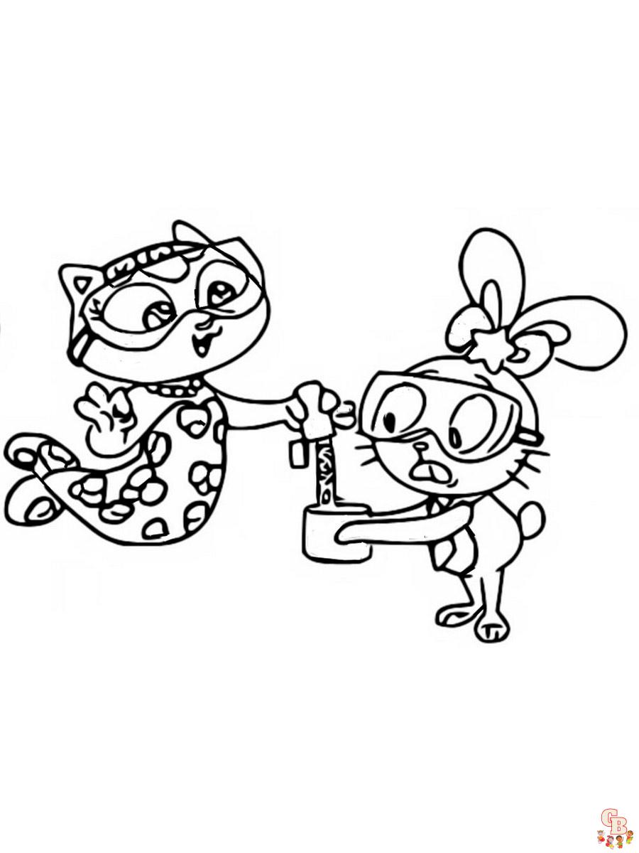 Gabby Dollhouse Coloring Pages 25