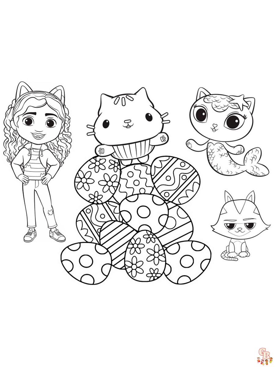 Gabby Dollhouse Coloring Pages 27