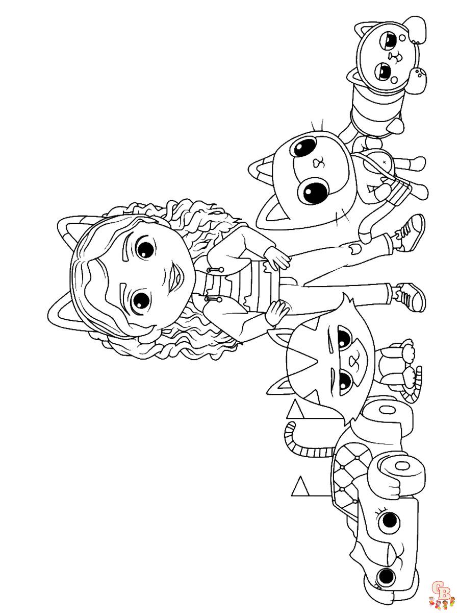 Gabby Dollhouse Coloring Pages 4