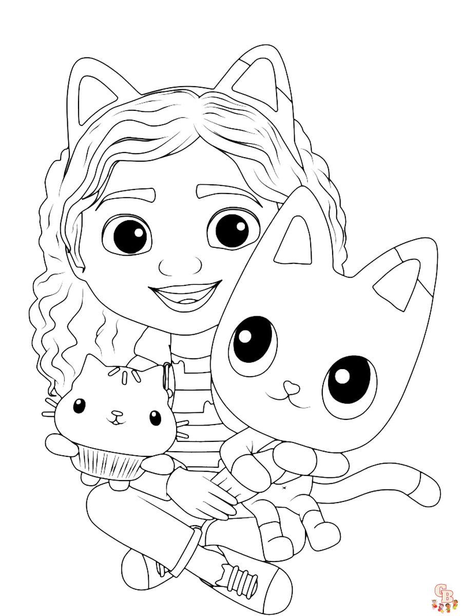 Gabby Dollhouse Coloring Pages 7