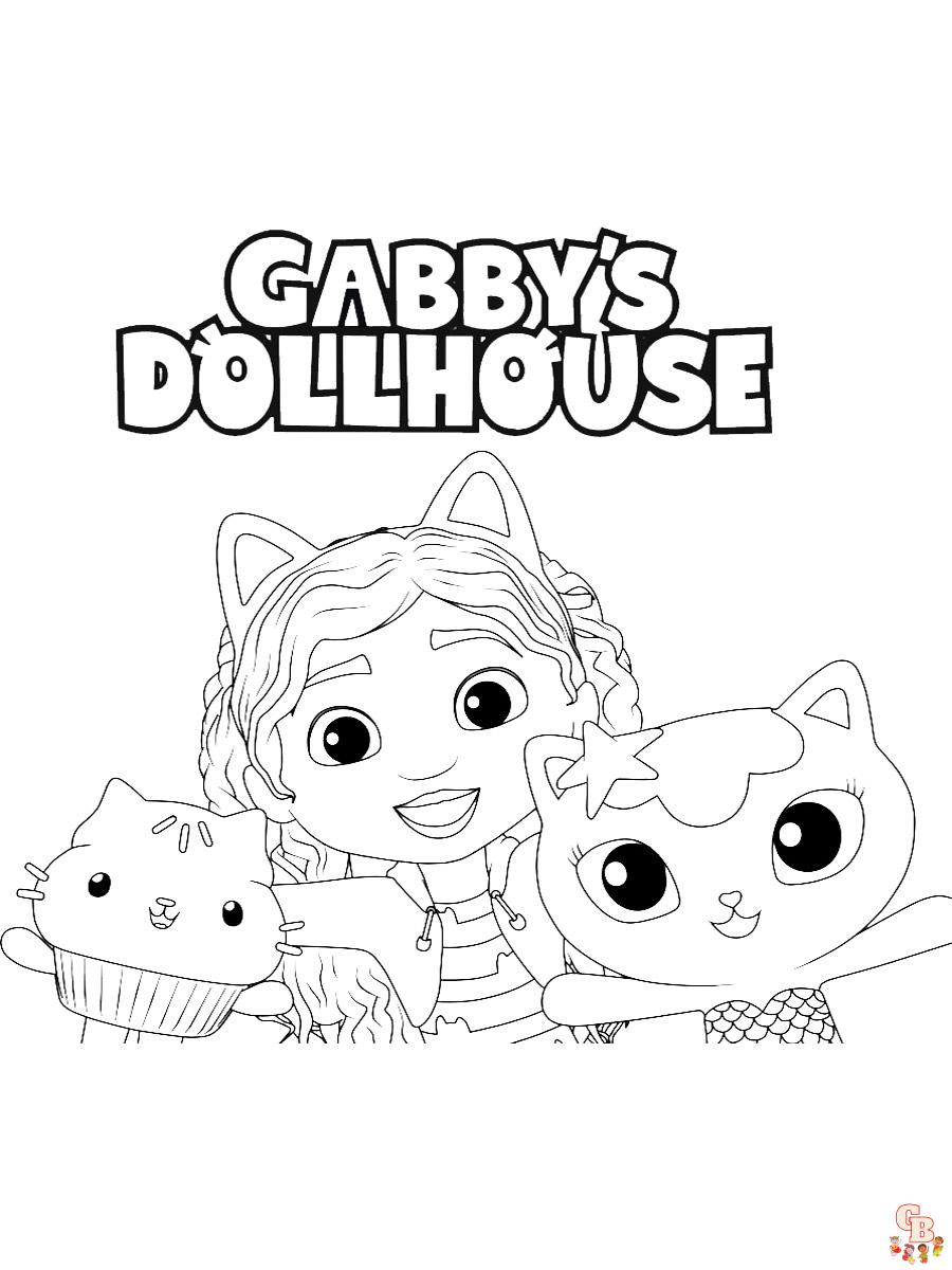 Gabby Dollhouse Coloring Pages 8