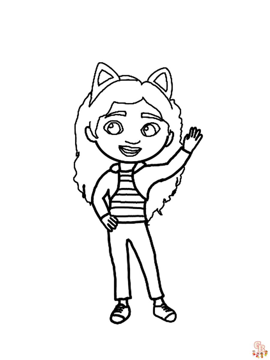 Gabby Dollhouse Coloring Pages 9