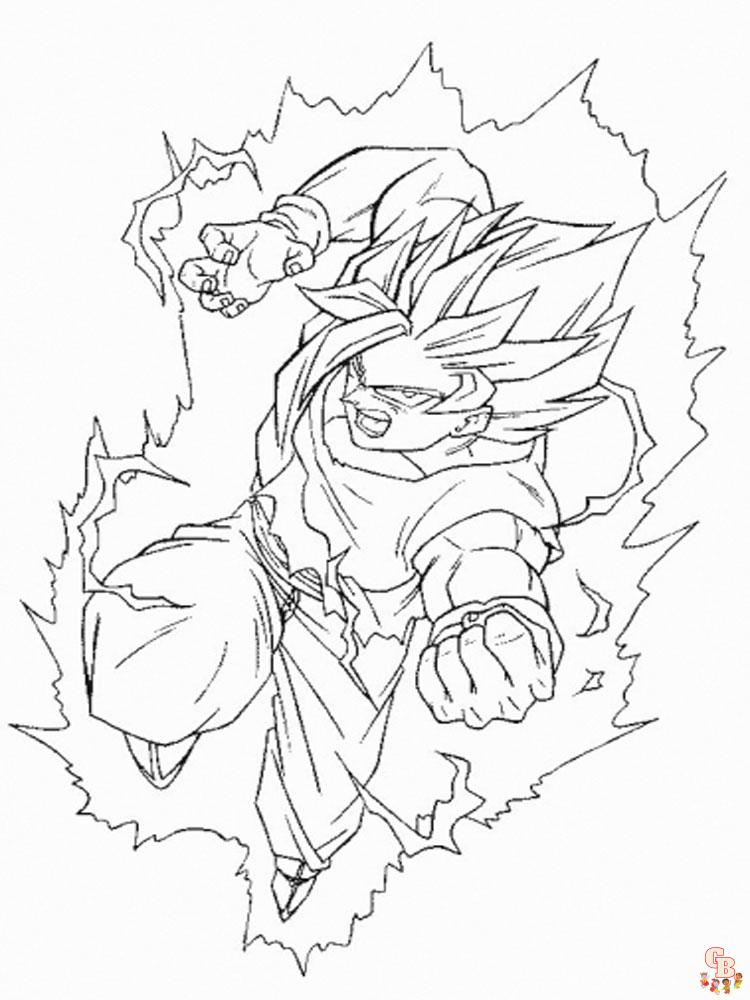 Goku Coloring Pages For Boys 12