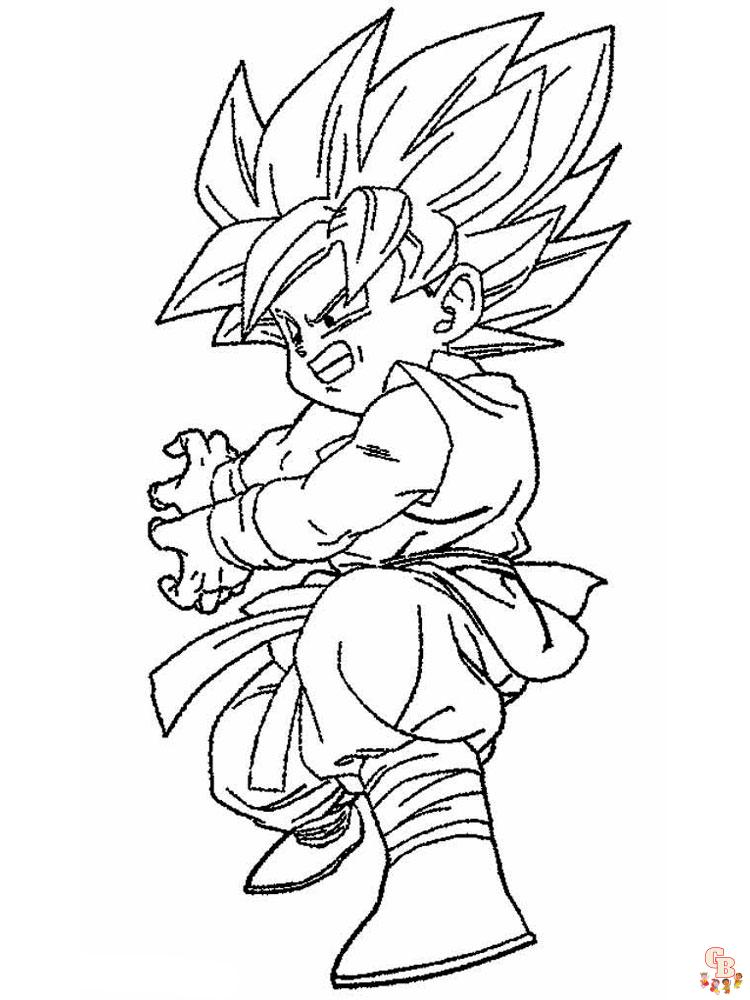 Goku Coloring Pages For Boys 14