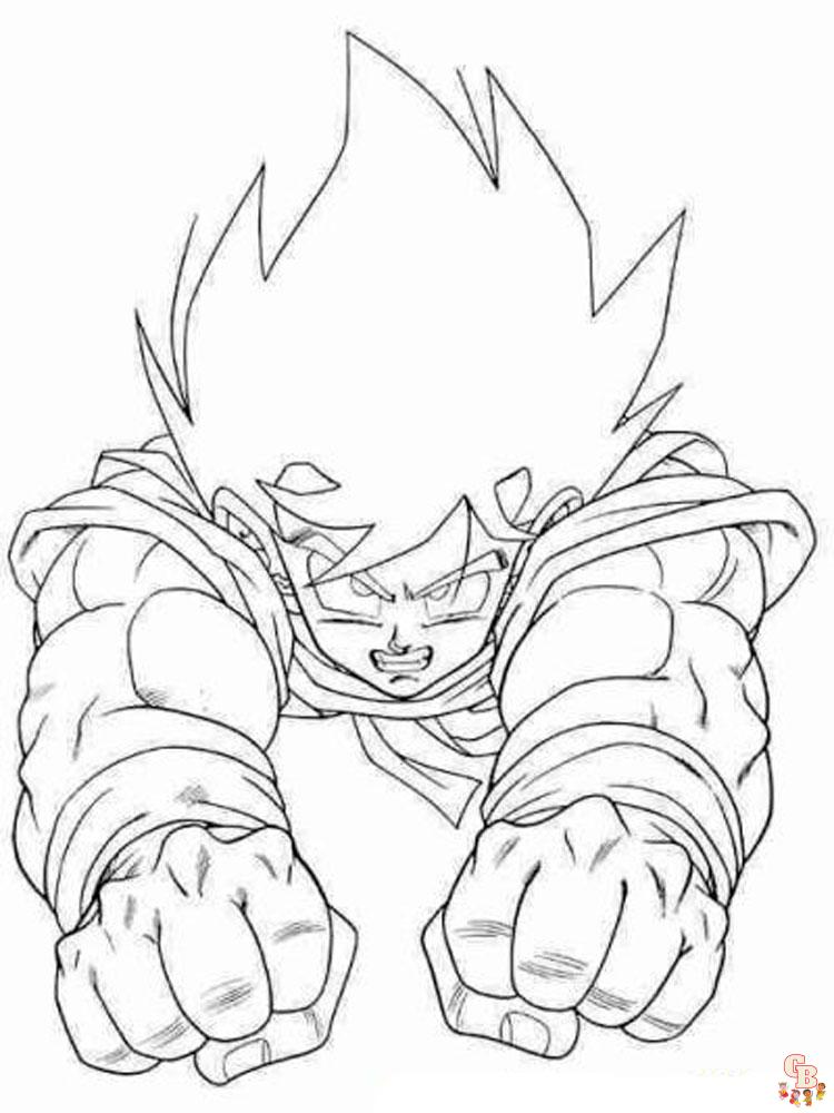 Goku Coloring Pages For Boys 16