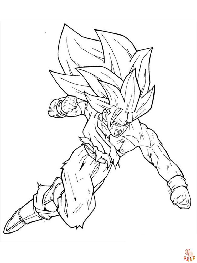 Goku Coloring Pages For Boys 19