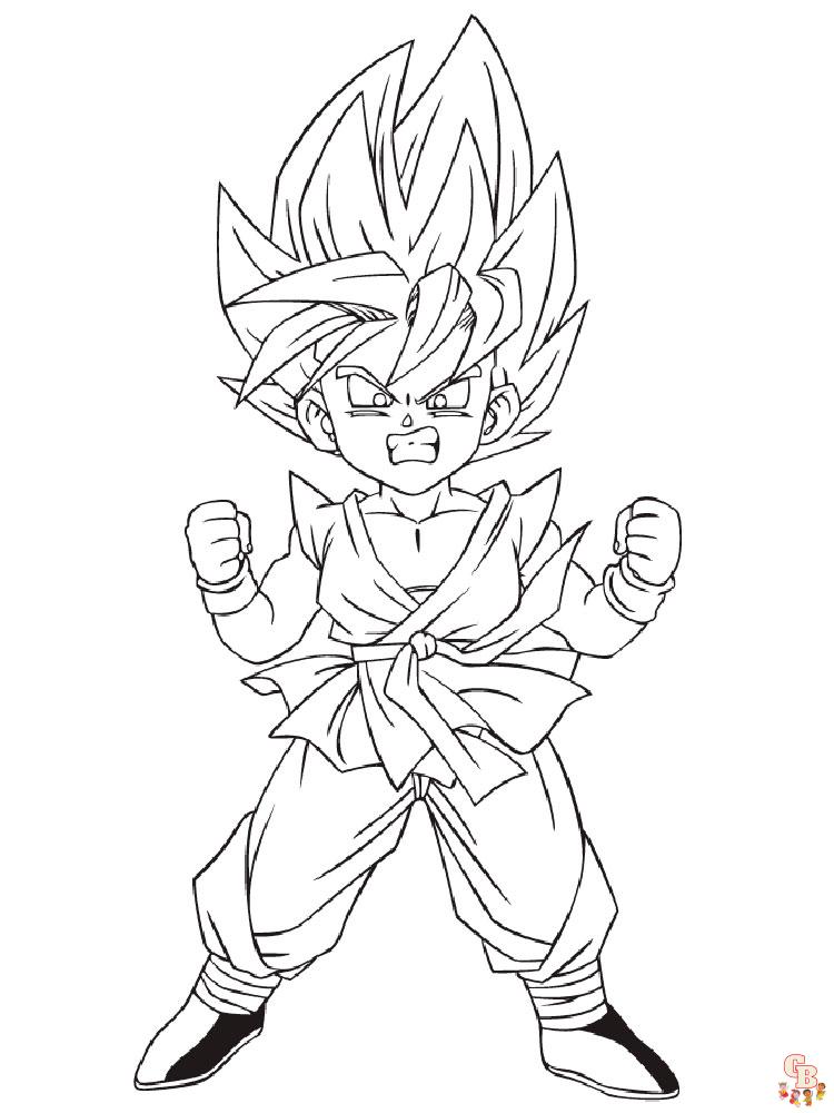 Goku Coloring Pages For Boys 2