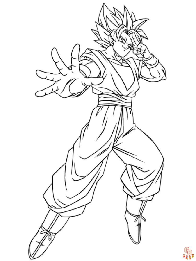 Goku Coloring Pages For Boys 3