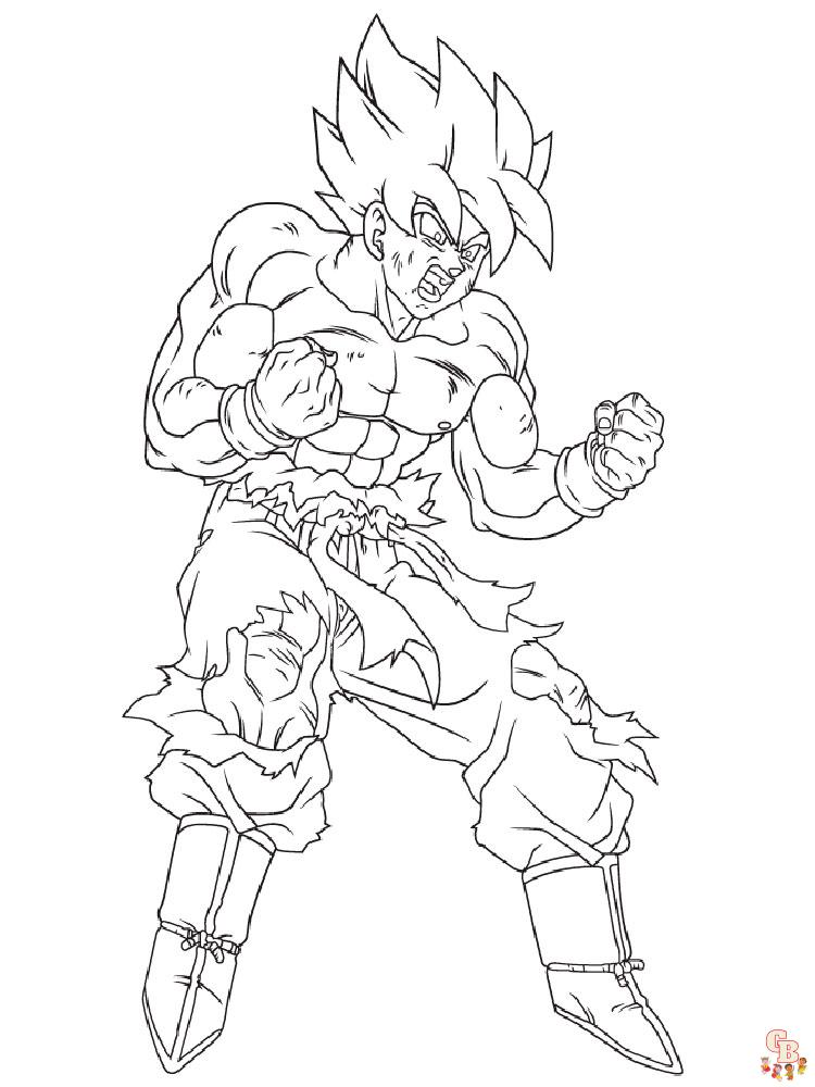 Goku Coloring Pages For Boys 4