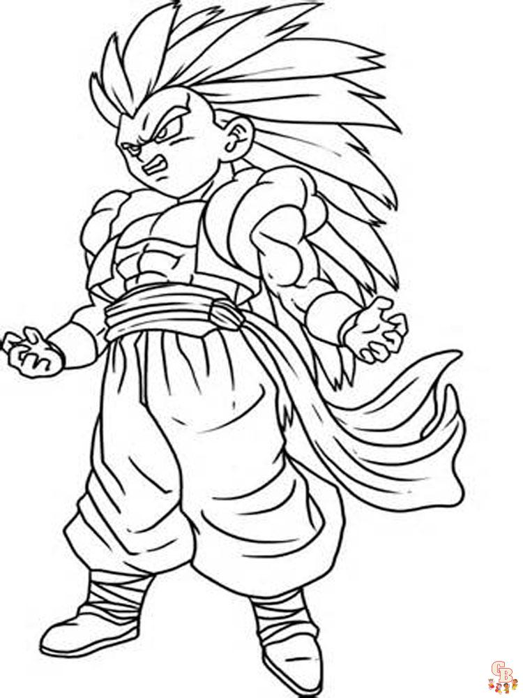 Goku Coloring Pages For Boys 7