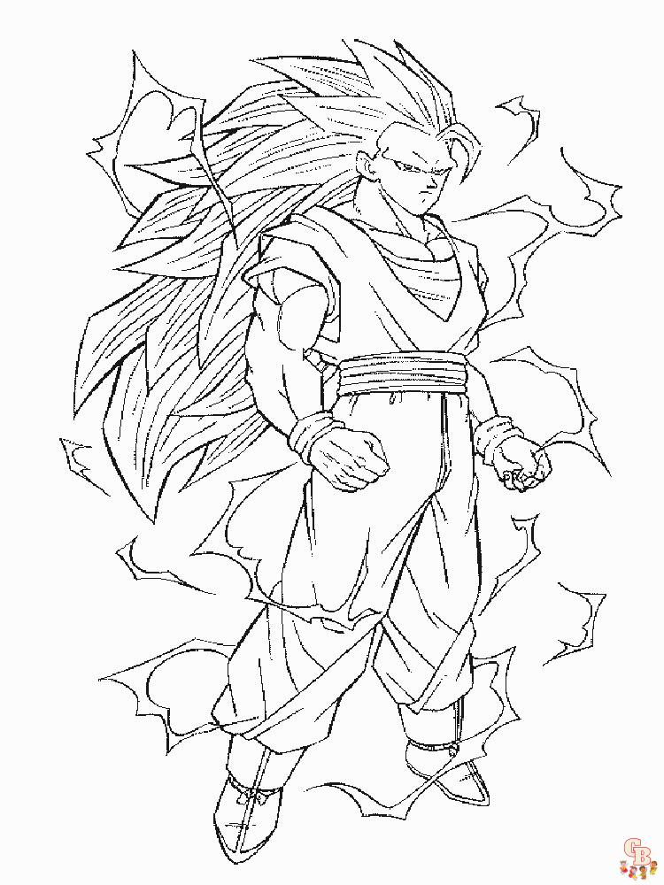 Goku Coloring Pages For Boys 9