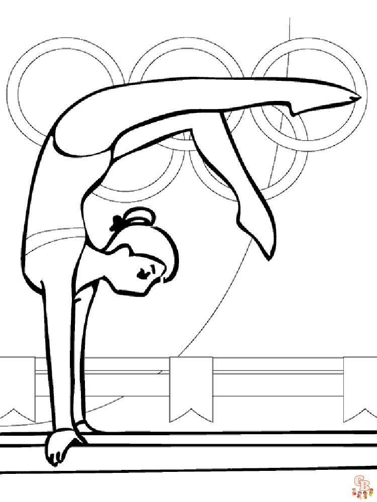 Gymnastics Coloring Pages 10