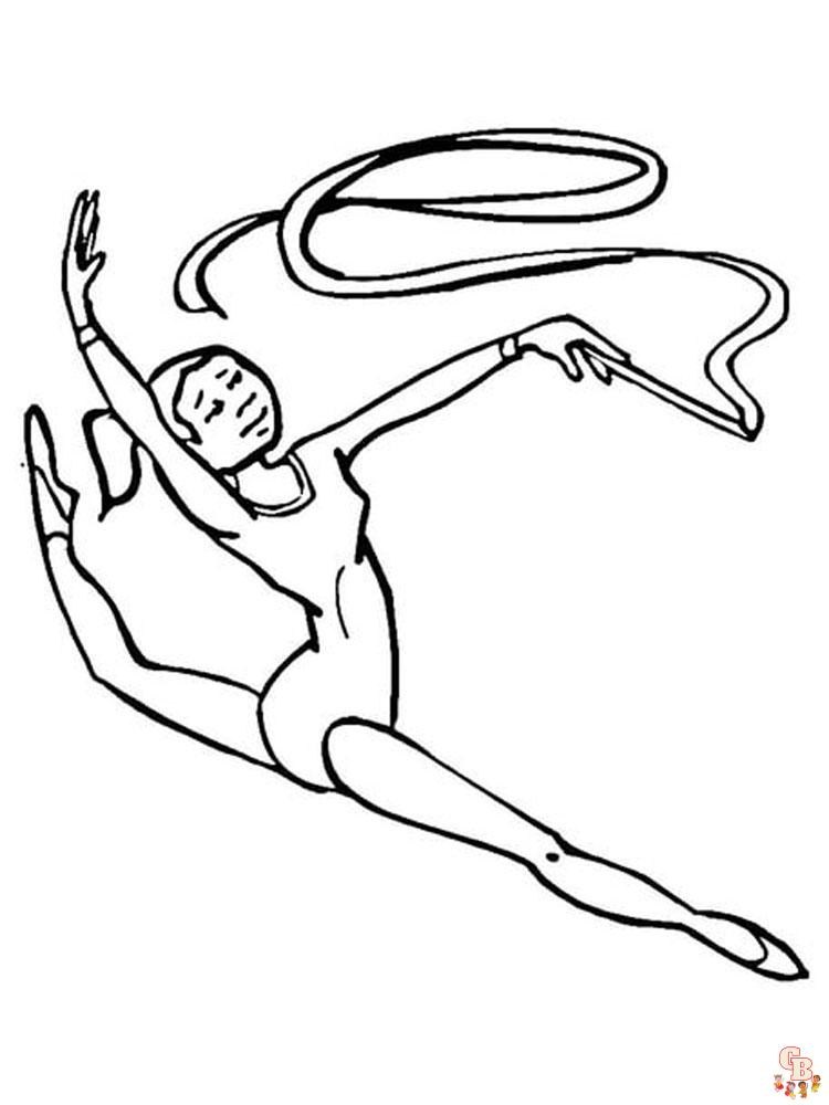 Gymnastics Coloring Pages 13