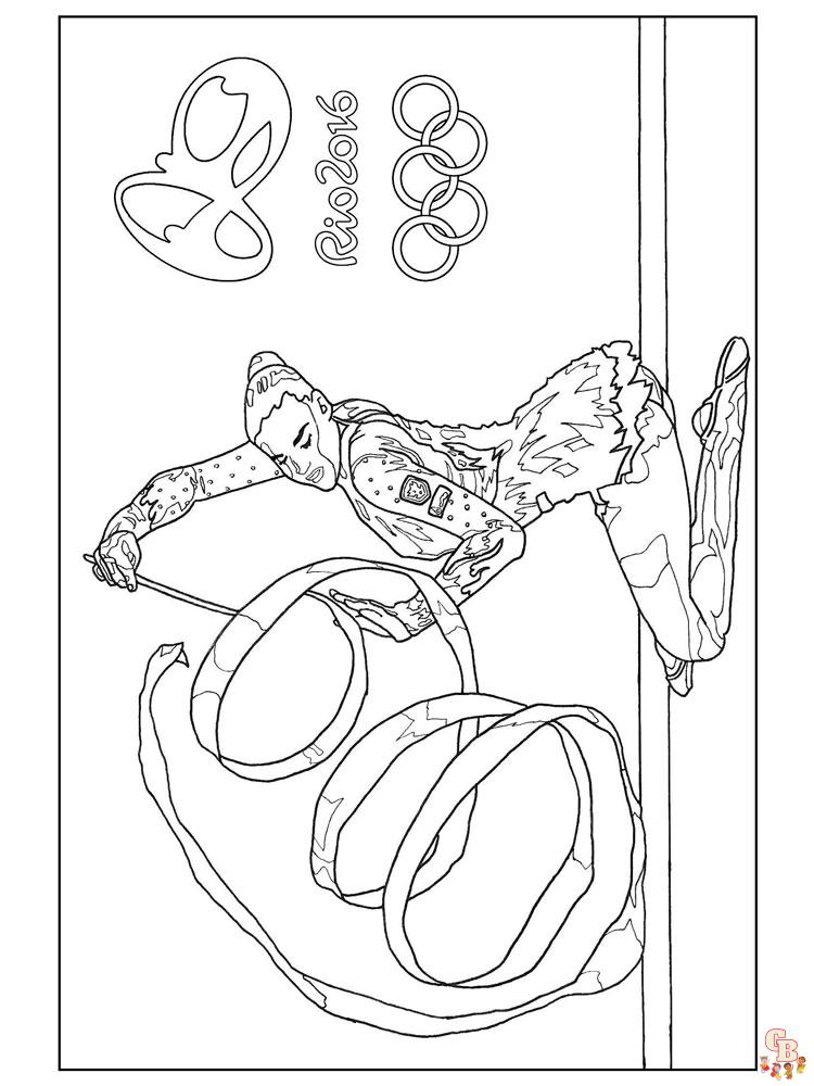 Gymnastics Coloring Pages 15