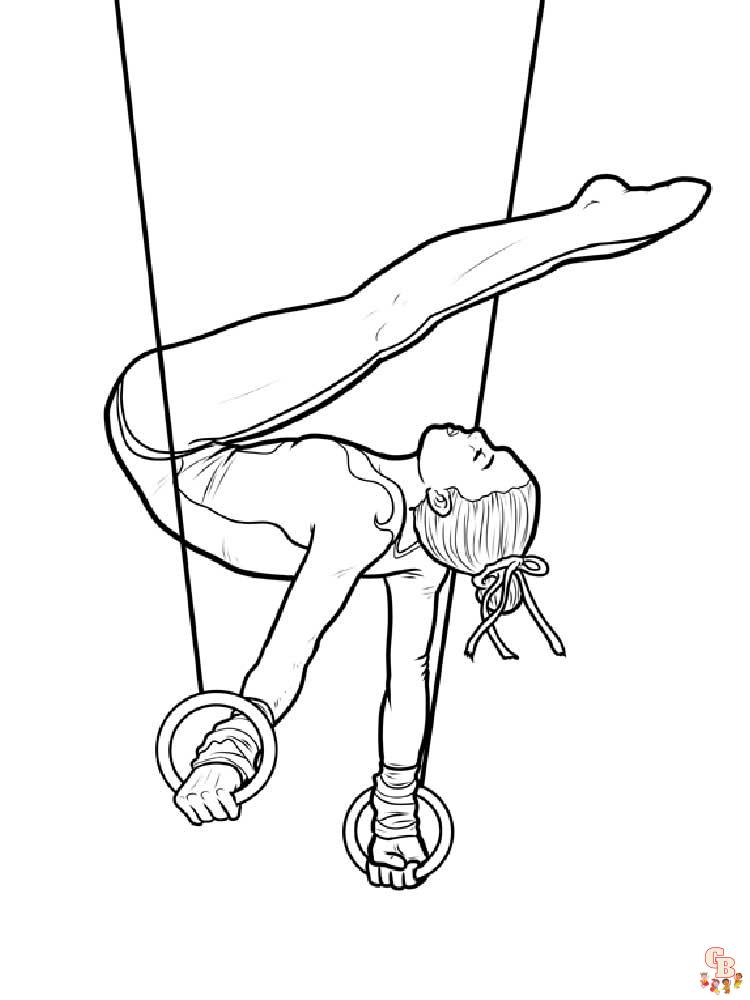 Gymnastics Coloring Pages 18