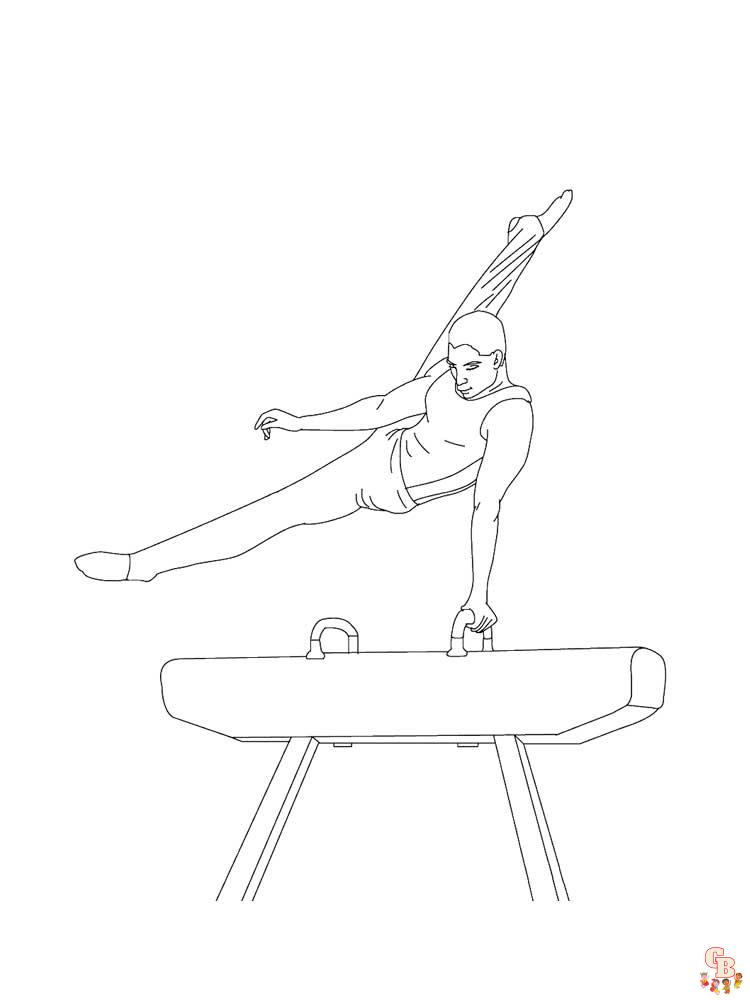 Gymnastics Coloring Pages 19