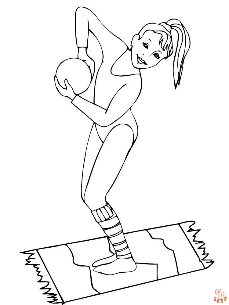 Gymnastics Coloring Pages 2