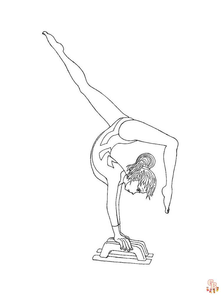 Gymnastics Coloring Pages 22