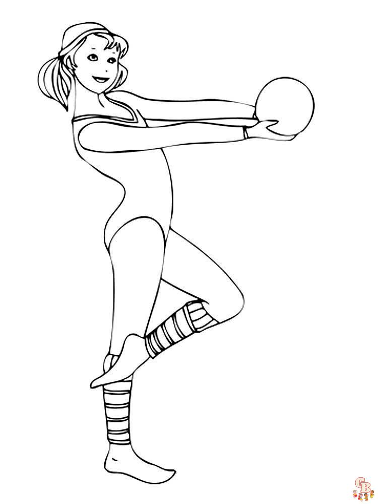 Gymnastics Coloring Pages 24