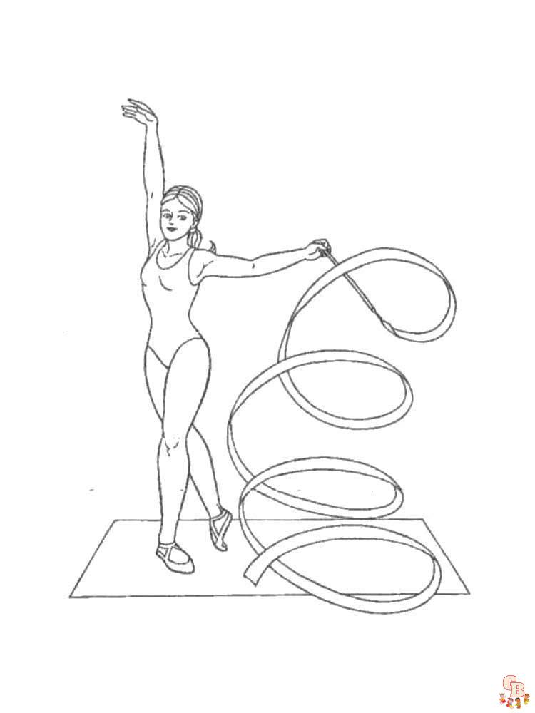 Gymnastics Coloring Pages 25