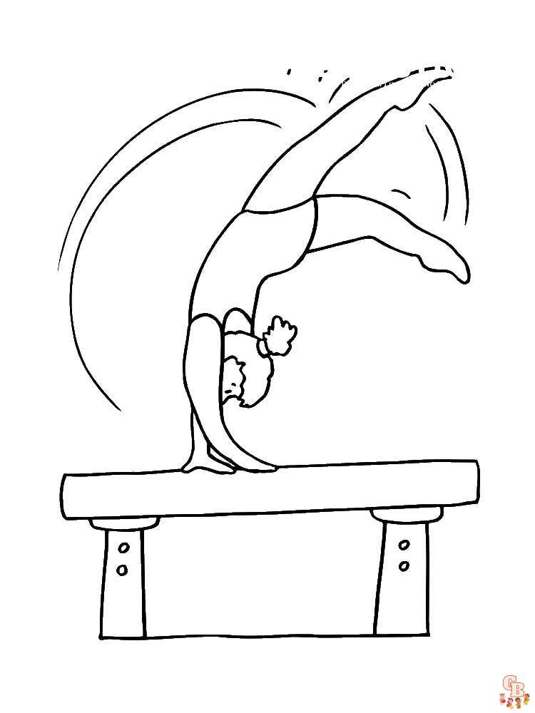 Gymnastics Coloring Pages 28