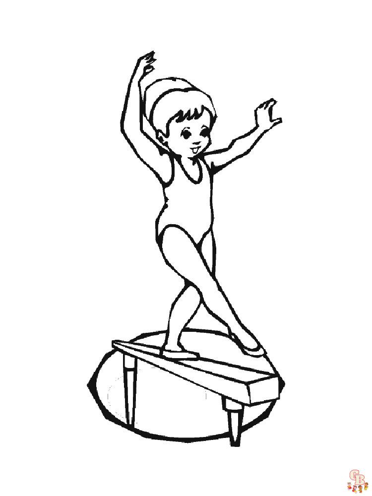 Gymnastics Coloring Pages 3