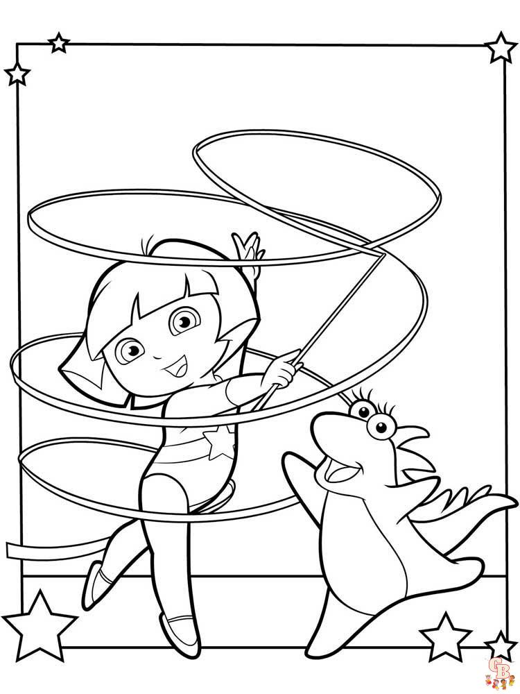 Gymnastics Coloring Pages 31