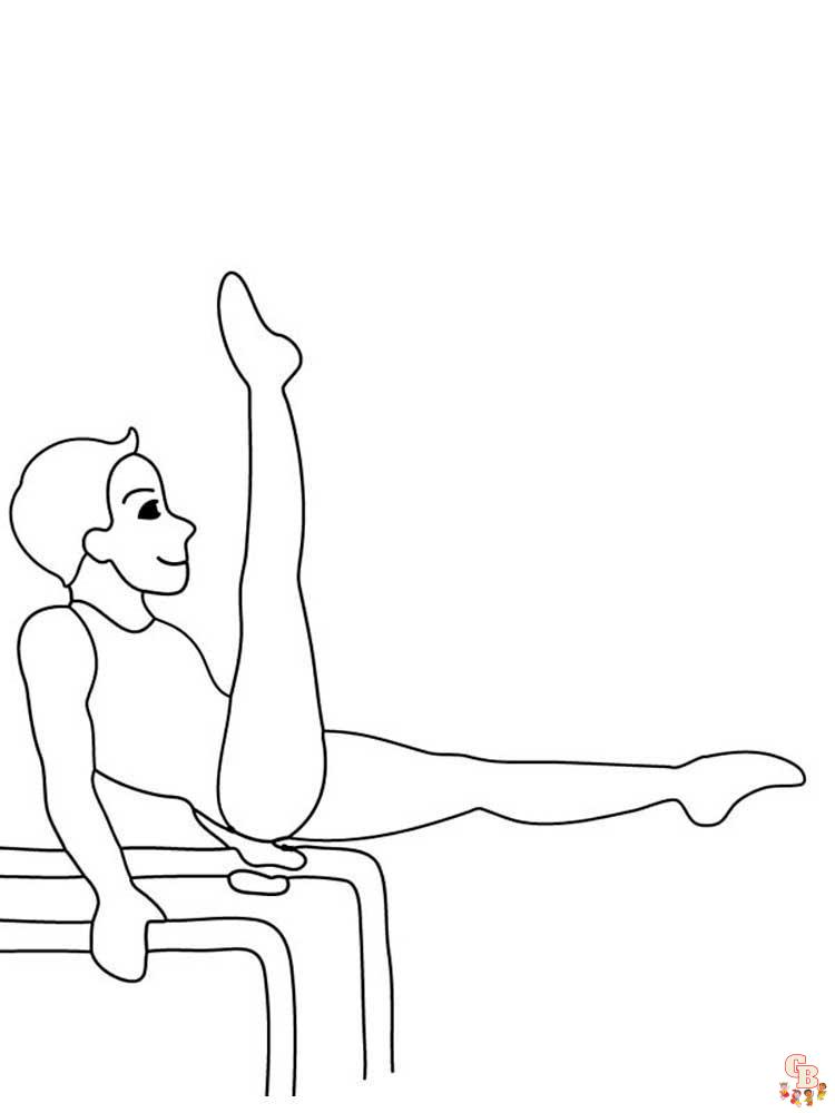 Gymnastics Coloring Pages 32