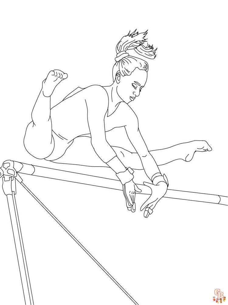 Gymnastics Coloring Pages 4