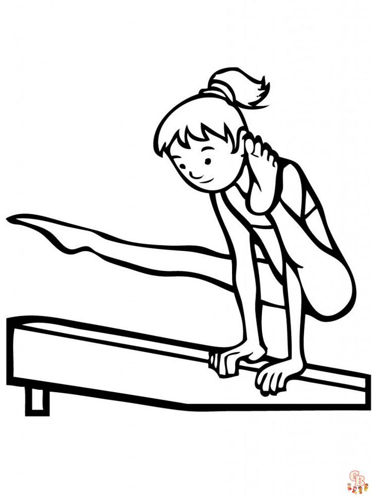 Gymnastics Coloring Pages 5