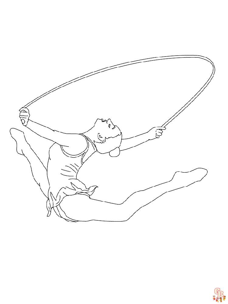 Gymnastics Coloring Pages 6