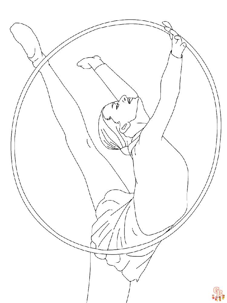 Gymnastics Coloring Pages 7