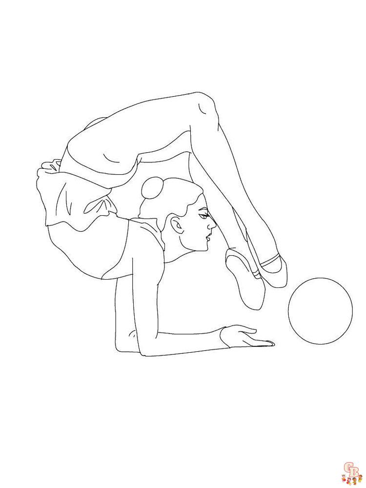 Gymnastics Coloring Pages 9