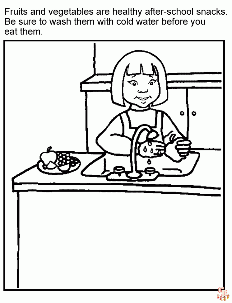 Healthy Food coloring pages 2