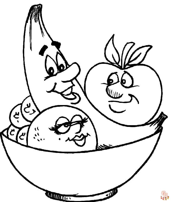 Healthy Food coloring pages 3