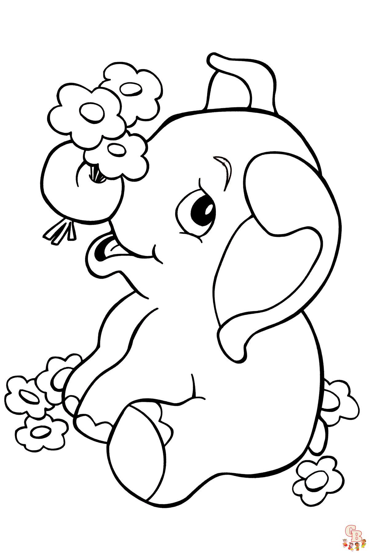 easy jungle animals coloring pages