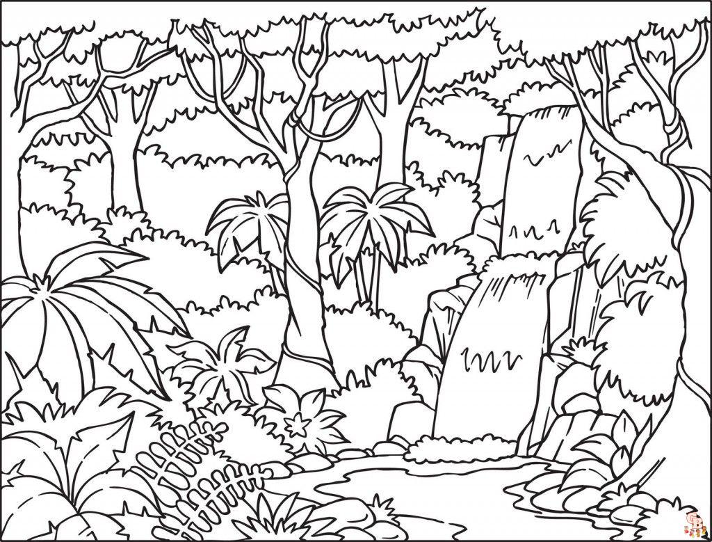 Jungle Animals coloring pages 12