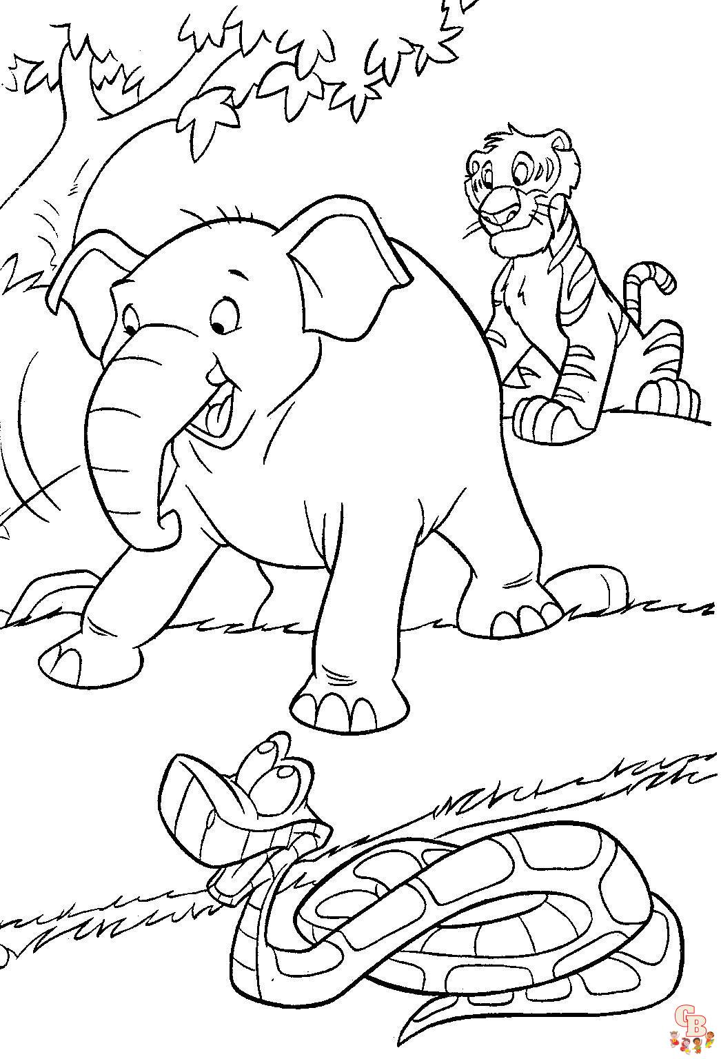 Jungle Animals coloring pages 4