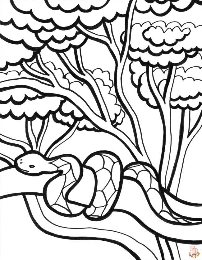 Jungle Animals coloring pages 9