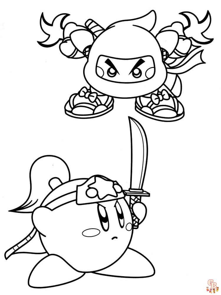 Kirby Coloring pages 12