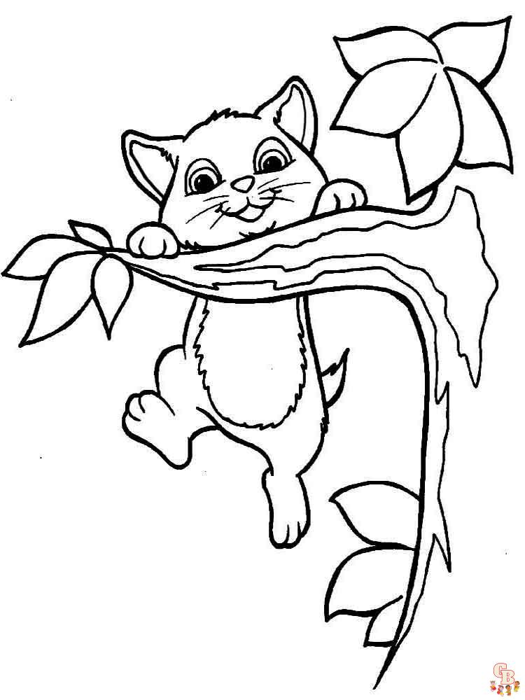 Kitten Coloring Pages 11