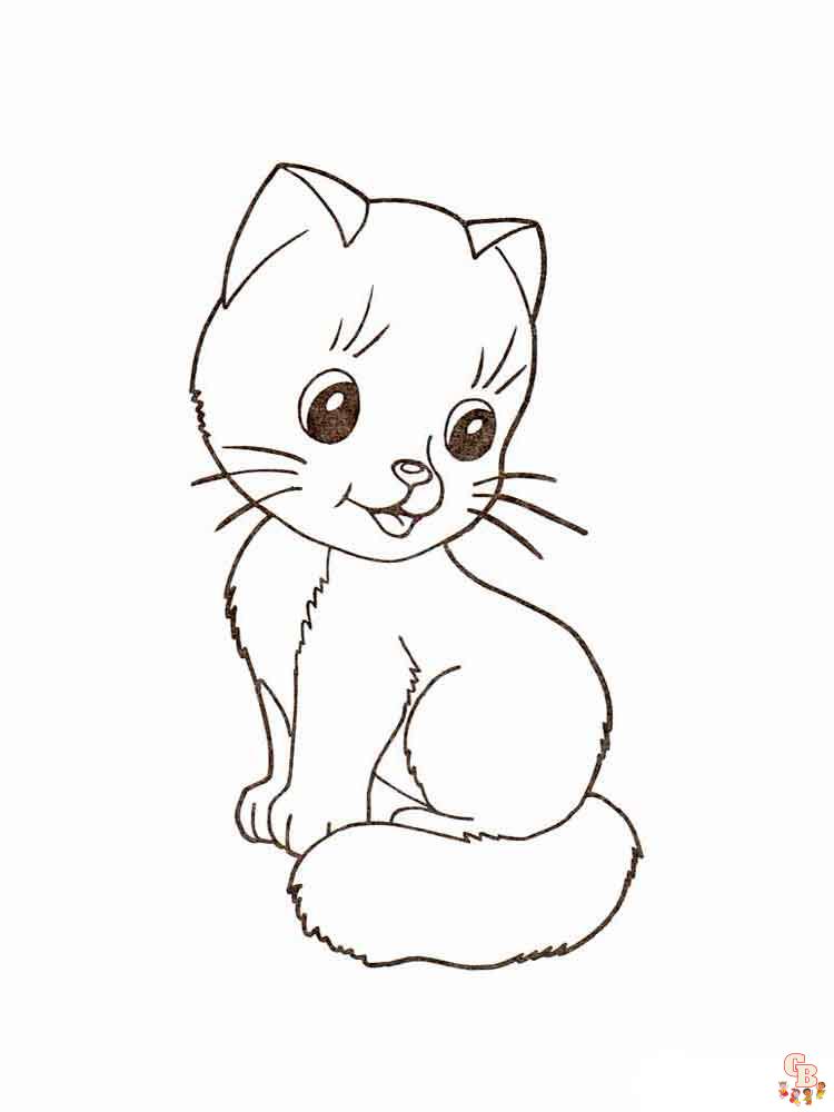 Kitten Coloring Pages 13