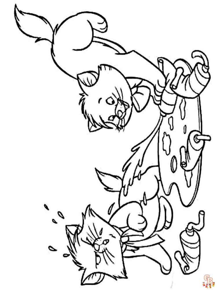 Kitten Coloring Pages 14