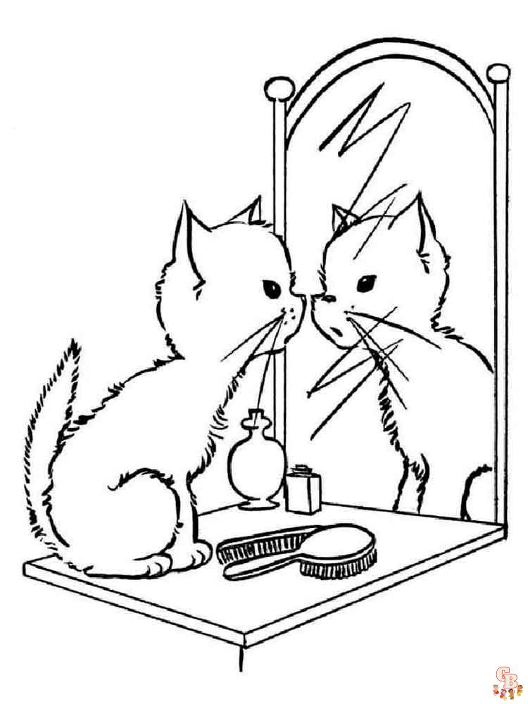 Kitten Coloring Pages 18